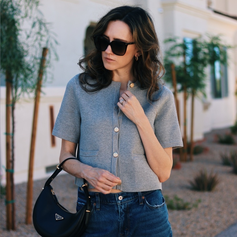 Abercrombie Gray Knit Top